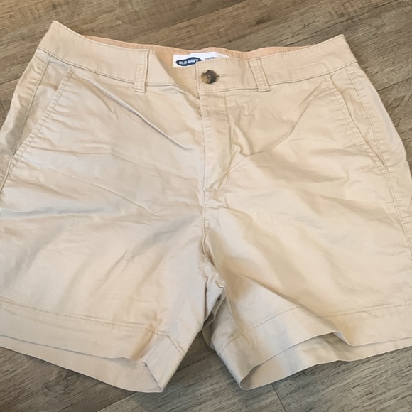 Old Navy Khaki/Blue Everyday Short Bonnimond Shorts Bundle GUC 6 - Picture 3 of 13